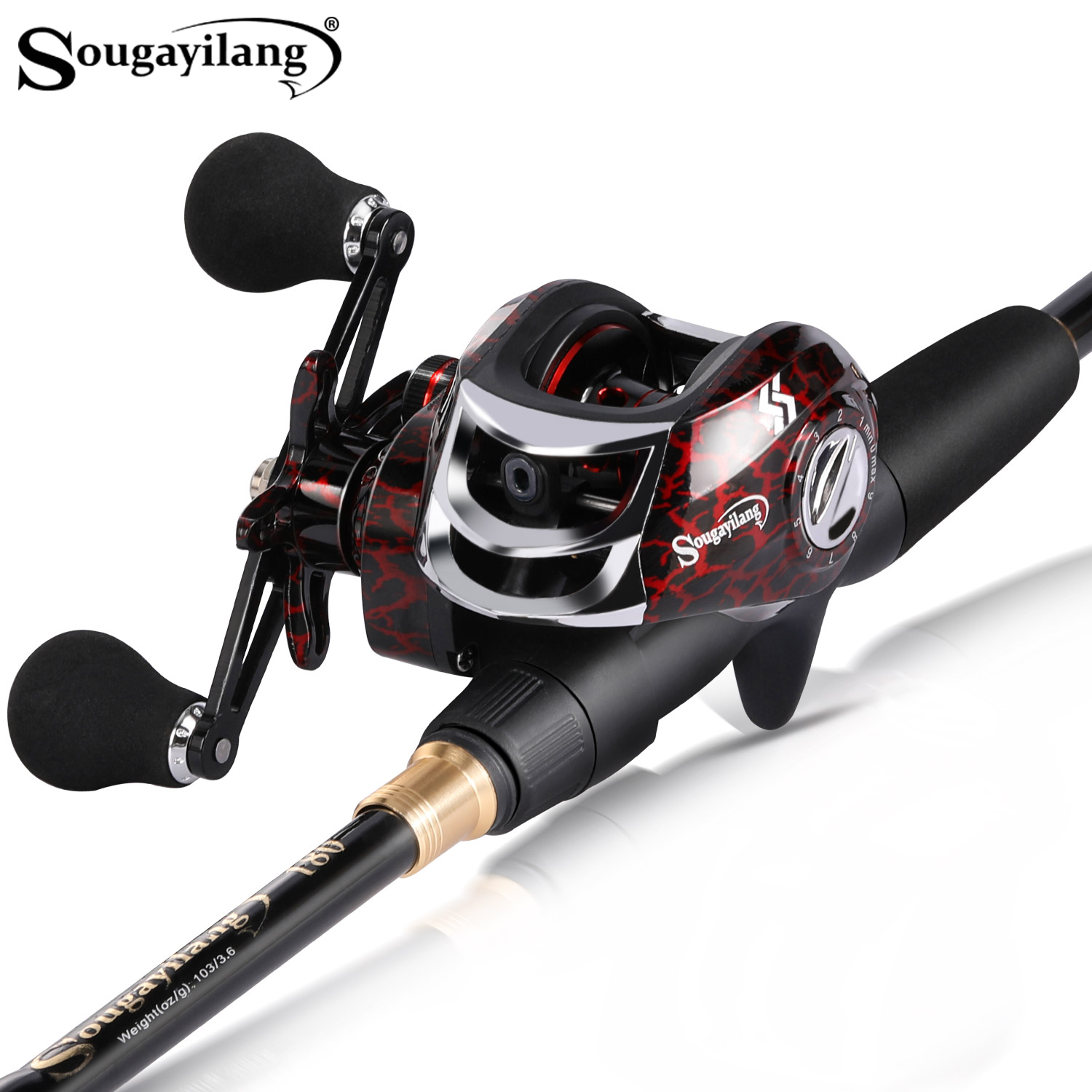 Sougayilang 1.8-2.4m fundição  - Spincast Reel avaliação e preço